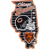 Chicago Bears Plastic Illinois State Cutout Sign