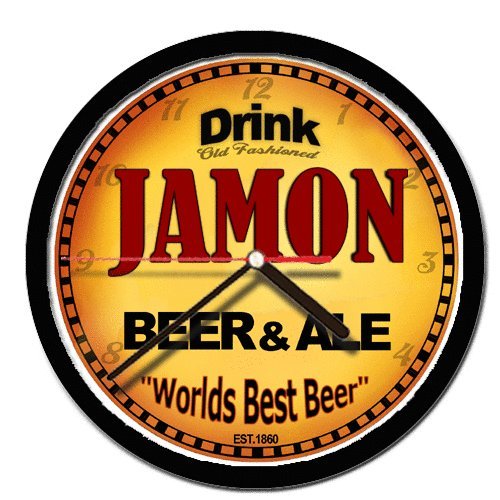 JAMON beer and ale cerveza wall clock