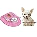 Kung Fu Dog Pet Princess Mesh Porous Sun Cap Hat with Ear Holes Only for Small Dogs