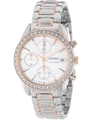 Seiko Womens SNDY18 Two Tone Stainless Steel Analog with Mother-Of-Pearl Dial Watch