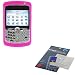 Durable Silicone Skin Soft Hot Pink Case for Blackberry 8300 8310 8320 8330 Curve Pda Cell Phone