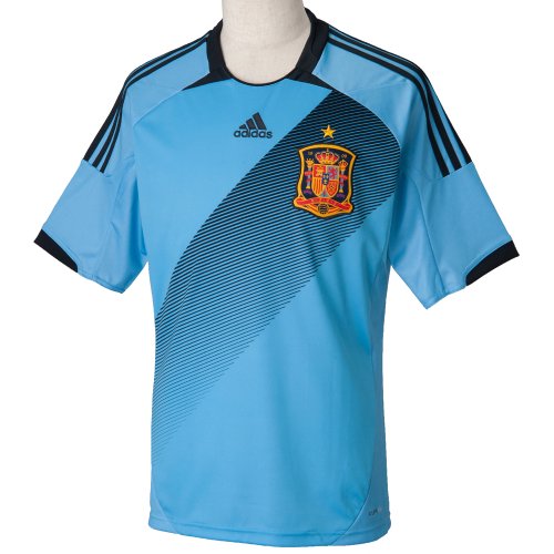 X11346 ADIDAS FEF SPANIEN AWAY JERSEY EM 2012 TRIKOT Gr. S BLAU FANARTIKEL HERREN