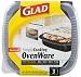 Glad SimplyCooking OvenWare 8x8, 3-Count Packages (Pack of 6)