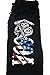 Sons of Anarchy Men's Reaper USA Flag Pajama Pants (Medium, Black)