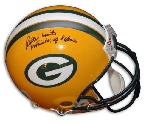 Reggie White Green Bay Packers Autographed Helmet with Minister of Defense Inscription