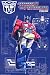 Transformers (Optimus Prime, Blueprints) Gold Wood-Mounted TV Poster Print - 24