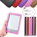 DURAGADGET Funda/Cubierta Rosa De Piel Aut�ntica Con Estilo Libro Y Cierre Magn�tico Parael Kindle De Amazon, Wi-Fi, Monitor 6" E Ink + Cargador De Red El�ctrica (NO Funciona Con El Amazon Kindle Touch / Touch)