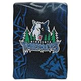 Minnesota Timberwolves NBA Royal Plush Raschel Blanket (Fierce Series) (60x80