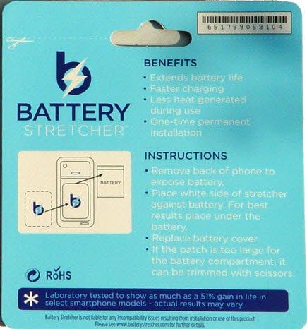 Battery Stretcher for Smart Phones (non-iPhone)