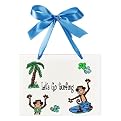 Jamie's Painting & Design Surfing Boy Monkey Plaque