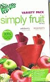 Simply Fruit Fruit Rollups Varity Pack - 42x0.5 Rolls - 90% Fruit Juice & Real Fruit (Wildberry & Strawberry)
