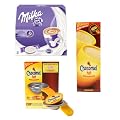 Senseo Kakao Genuss Set: Milka Pads, Chocomel Hot Kapseln + Halter f�r Senseo Latte Select: HD7850, HD7852, HD7854
