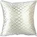 Shining Rhombus Sequins Throw Pillow Case Sham Decor Cushion Covers Square 1818 Inch Off-white Polyester