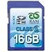 RAM Components 16GB SDHC Class 6 High Speed Professional Speicherkarte - Secure Digital High Capacity (SD HC Card) - inkl. Case