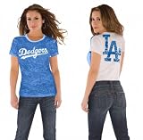 Los Angeles Dodgers Women's Superfan Burnout Tee from Touch by Alyssa Milano