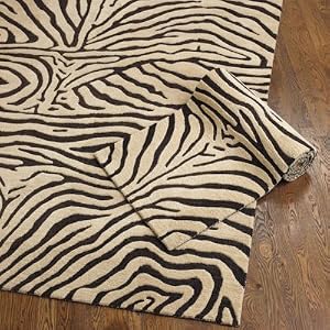 Ferrata Zebra Striped Rug- Ballard Designs