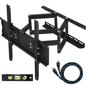 Cheetah Mounts 23-55 Articulating LCD TV Wall Mount Bracket with Full Motion Swing Out Tilt &... by