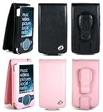 PCMICROSTORE Brand (2nd Generation) Microsoft Zune 80GB Premium Flip Leather Case with Swivel Belt Clip - 2 Color Choices
