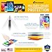ArmorSuit MilitaryShield - Samsung Galaxy Tab S 8.4 Screen Protector + White Carbon Fiber Full Body Skin Protector / Front Anti-Bubble Ultra HD - Extreme Clarity & Touch Responsive Shield with Lifetime Replacement Warranty