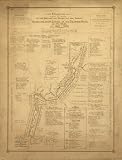 1908 DETAILED WALL MAP GRAND CANYON COLORADO RIVER