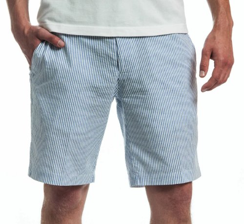 Nantucket Brand Men's Stripe Seersucker Whaler Shorts