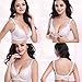 KUCI® Nursing Maternity Bra 100% Cotton Wireless Front Opening Button Comfort Bra