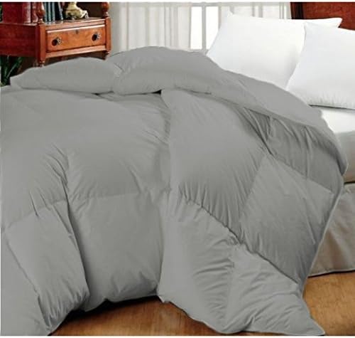 Oversized High Quality Goose Down Alternative Comforter - Fits Pillow Top Beds - Allergy Free! (King 110"x 96", Gray)