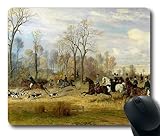 Painting Art Hounds With The Countess Larisch In Silesia Oblong Mouse Pads/ Standard Rectangle Gaming Mousepad in 9"*7" (5205) -52114
