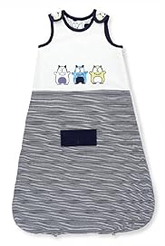 Pure Cotton Monster Print 1.1 Tog Sleeping Bag