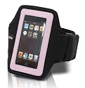 Vivanco MP SU BLP Neopren Universal Sportarmband (einstellbar bis 44,5 cm, Klettverschluss) f&uuml;r MP3-Player, Apple iPod touch, Classic und iPhone rosa