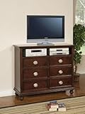 Temre TV Dresser In Rich Cappuccino Finish by Coaster Furniture