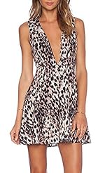 Sexy A-line V-neck Leopard Print Club Dress/Party Dress/Wedding Dress 
