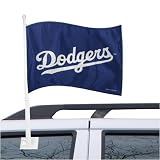 L.A. Dodgers Team Logo Car Flag