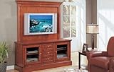 New All Wood Plasma LCD TV Entertainment Center, Item#F4483