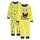  : Boys' 4-piece Spongebob Pajama Set - Yellow