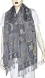 Wool Long Scarf Womens Winter Clothing Jamawar India Wear 25 x 66 inches (jstl230)