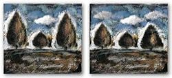 Landscape III-IV Set by Miguel Paredes 12"x12" Art Print Poster Latin