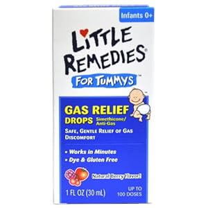 Little Remedies Tummys Gas Relief Drops, Natural Berry Flavor, 1 Ounce