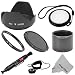 Accessory Kit for Canon PowerShot S3 and S5 - Includes: Aluminum Lens Adapter Tube + UV Filter + Hard Tulip Lens Hood + White Balance Lens Cap + Snap On Lens Cap + Cap Keeper Cord + Lens Cleaning Pen + MagicFiber Microfiber Lens Cleaning Cloth