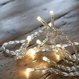 LED Battery Powered Fairy Lights, Warm White 10 Bulbs - Static