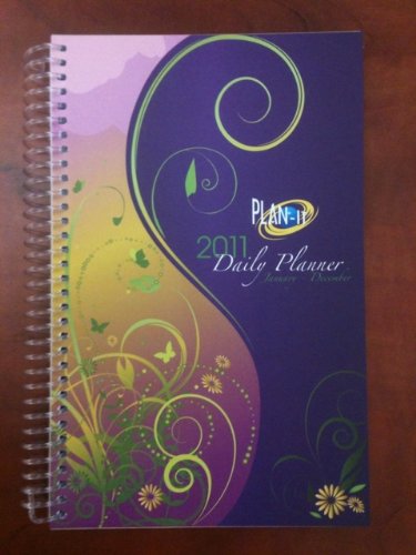 2011 Daily Fashion Day Planner Organizer Agenda (January 2011 Through December 2011)- Purple Passion