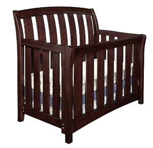 Westwood Design Brookline Convertible Crib with Toddler rail, Chocolate Mist