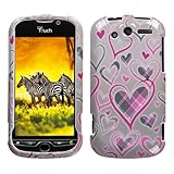 Pink Plaid Heart Design Protector Case for HTC myTouch 4G