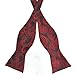 PenSee Mens Self Bow Tie Classic Paisley Woven Silk Bow Ties