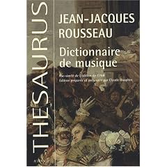 Dictionnaire de musique : Fac-similé de l'édition de 1768 augmenté des planches sur la lutherie tirées de l'Encyclopédie de Diderot