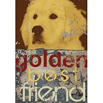 (14x20) M.J. Lew Goldie Art Print Poster
