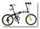 ドッペルギャンガー (DOPPELGANGAR) 20インチ 折り畳み自転車 ビアリッツブラック×アリゾナイエロー 203 CR 203