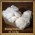 Lammfell Schaffell Reste XXL Fellreste Wolle Leder weiss ca.2,5kg