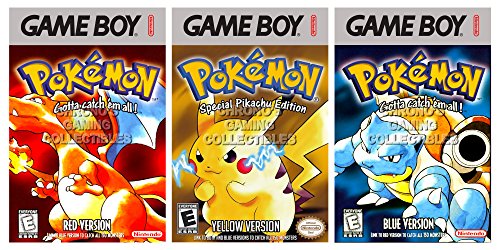 CGC Huge Poster - Pokemon Red Yellow Blue BOX ART SET - Nintendo Game Boy - GBCSET1 (16" x 24" (41cm x 61cm))