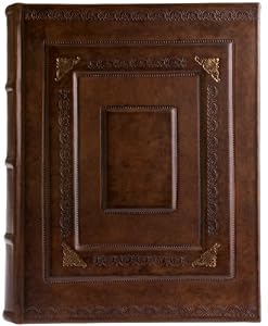 Barocco Genuine Italian Leather Photo Album, Wedding Album, Scrapbook, Embossed Design, Gift Boxed